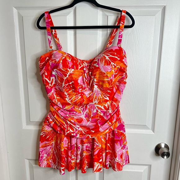 Ralph Lauren Other - Ralph Lauren Women’s Plus one piece bathing suit swim dress 20W NWT